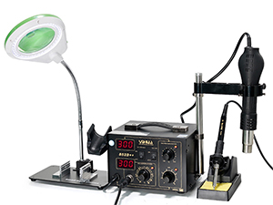 Estación de soldadura y desoldadura de aire caliente con soldador YIHUA-852D++