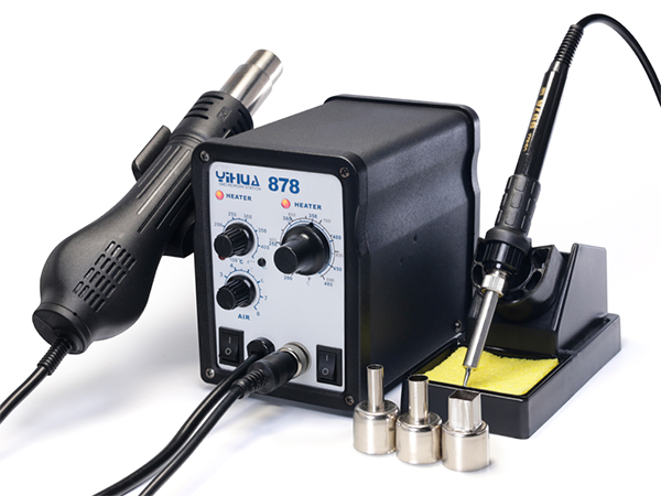 Estación de soldadura y desoldadura de aire caliente 2 en 1 serie YIHUA-878/878A/878AD/878D