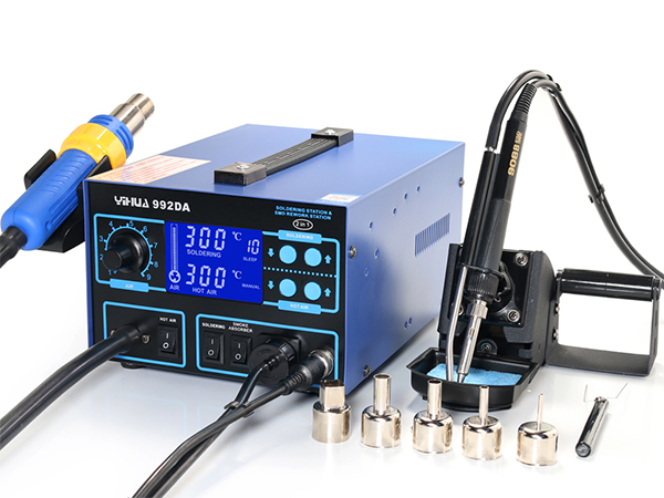 Estación de retrabajo con absorción de humo YIHUA-992DA/992DA+