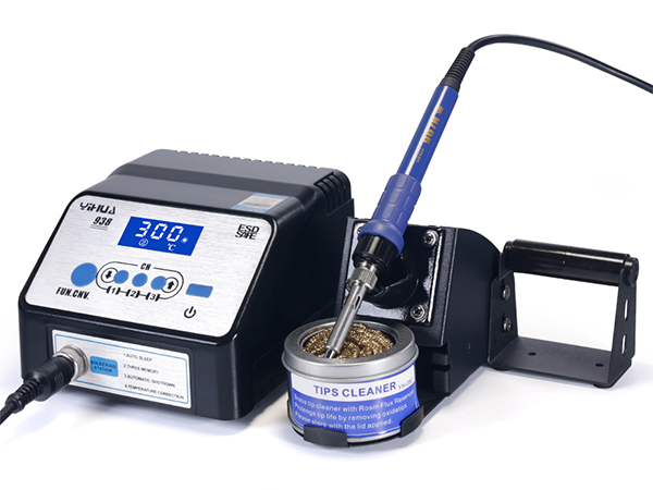 YIHUA Estación de soldadura con pantalla LCD anti estática, versión actualizada YIHUA938/938D+/938D+